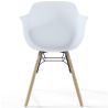 Sedia da Pranzo - Design Scandinavo - Gambe in Legno - Set di 2 - Nordika image 7