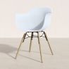 Sedia da Pranzo - Design Scandinavo - Gambe in Legno - Set di 2 - Nordika image 7
