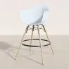 Sgabello da Bar - Design Scandinavo - Gambe in Legno - Set di 2 - Nordika image 7