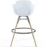 Sgabello da Bar - Design Scandinavo - Gambe in Legno - Set di 4 - Nordika image 7
