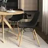 Sedia da Pranzo - Design Scandinavo - Gambe in Legno - Set di 2 - Skögur image 7
