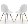 Sedia da Pranzo - Design Scandinavo - Gambe in Legno - Set di 2 - Skögur image 7