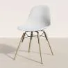 Sedia da Pranzo - Design Scandinavo - Gambe in Legno - Set di 4 - Skögur image 7