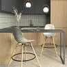 Sgabelli da Bar - Design Scandinavo - Gambe in Legno - Set di 4 - Skögur image 7