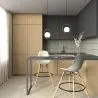 Sgabelli da Bar - Design Scandinavo - Gambe in Legno - Set di 4 - Skögur image 7