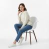 Sedie da Pranzo - Design Scandinavo - Gambe in Legno Scuro - Nordika image 7