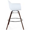 Sgabello da bar - Design Scandinavo - Gambe in Legno Scuro - Nordika image 7