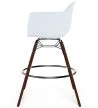 Sgabelli da Bar - Design Scandinavo - Gambe in Legno Scuro - Set di 2 - Nordika image 7
