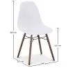 Sedie da Pranzo - Design Scandinavo - Gambe in Legno Scuro - Skögur image 7