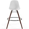 Sgabelli da Bar - Design Scandinavo - Gambe in Legno Scuro - Set di 2 - Skögur image 7