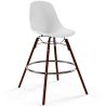 Sgabelli da Bar - Design Scandinavo - Gambe in Legno Scuro - Set di 2 - Skögur image 7