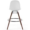 Sgabelli da Bar - Design Scandinavo - Gambe in Legno Scuro - Set di 2 - Skögur image 7