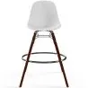 Sgabelli da Pranzo - Design Scandinavo - Gambe in Legno Scuro - Set di 4 - Skögur image 7