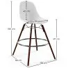 Sgabelli da Pranzo - Design Scandinavo - Gambe in Legno Scuro - Set di 4 - Skögur image 7