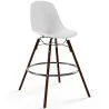 Sgabelli da Pranzo - Design Scandinavo - Gambe in Legno Scuro - Set di 4 - Skögur image 7
