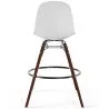 Sgabelli da Pranzo - Design Scandinavo - Gambe in Legno Scuro - Set di 4 - Skögur image 7