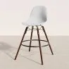 Sgabelli da Pranzo - Design Scandinavo - Gambe in Legno Scuro - Set di 4 - Skögur image 7