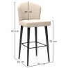 Sgabello da Bar Rivestito in Velluto - Design Moderno e Premium per Ristoranti, Hotel e Case - Velvet Icon image 7
