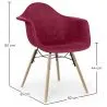 Sedia da Pranzo in Velluto - Design Scandinavo e Gambe in Legno - Nordika image 7