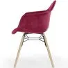 Sedia da Pranzo in Velluto - Design Scandinavo e Gambe in Legno - Nordika image 7
