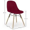 Sedia da Pranzo in Velluto - Design Scandinavo e Gambe in Legno - Skögur image 7