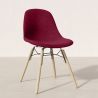 Sedia da Pranzo in Velluto - Design Scandinavo e Gambe in Legno - Skögur image 7
