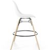 Sgabello da Bar in Velluto - Design Scandinavo e Gambe in Legno - Skögur image 7