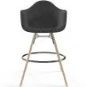 Sgabello da Bar in Velluto - Design Scandinavo e Gambe in Legno - Nordika image 7