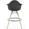 Sgabello da Bar in Velluto - Design Scandinavo e Gambe in Legno - Nordika image 7