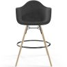 Sgabello da Bar in Velluto - Design Scandinavo e Gambe in Legno - Nordika image 7