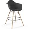 Sgabello da Bar in Velluto - Design Scandinavo e Gambe in Legno - Nordika image 7