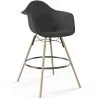 Sgabello da Bar in Velluto - Design Scandinavo e Gambe in Legno - Nordika image 7