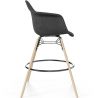 Sgabello da Bar in Velluto - Design Scandinavo e Gambe in Legno - Nordika image 7