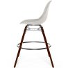 Sgabello da Bar in Velluto - Design Scandinavo e Gambe in Legno Scuro - Skögur image 7