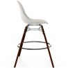 Sgabello da Bar in Velluto - Design Scandinavo e Gambe in Legno Scuro - Skögur image 7