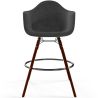 Sgabello da Bar in Velluto - Design Scandinavo e Gambe in Legno Scuro - Nordika image 7