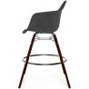 Sgabello da Bar in Velluto - Design Scandinavo e Gambe in Legno Scuro - Nordika image 7