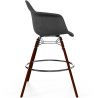 Sgabello da Bar in Velluto - Design Scandinavo e Gambe in Legno Scuro - Nordika image 7