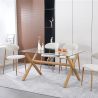 Tavolo da Pranzo Rettangolare - Design Scandinavo - 6 Posti - Tesfa image 7