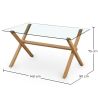 Tavolo da Pranzo Rettangolare - Design Scandinavo - 6 Posti - Tesfa image 7