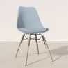 Sedia da Pranzo con Cuscino - Design Scandinavo e Gambe in Legno - Skögur image 7