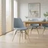Sedia da Pranzo con Cuscino - Design Scandinavo e Gambe in Legno - Skögur image 7