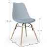 Sedia da Pranzo con Cuscino - Design Scandinavo e Gambe in Legno - Skögur image 7