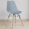 Sedia da Pranzo con Cuscino - Design Scandinavo e Gambe in Legno - Skögur image 7