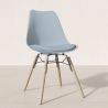 Sedia da Pranzo con Cuscino - Design Scandinavo e Gambe in Legno - Skögur image 7