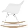 Sedia a Dondolo - Design Scandinavo - Gambe in Legno e Metallo - Nordika image 7