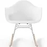 Sedia a Dondolo - Design Scandinavo - Gambe in Legno e Metallo - Nordika image 7