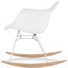 Sedia a Dondolo - Design Scandinavo - Gambe in Legno e Metallo - Nordika image 7