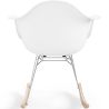 Sedia a Dondolo - Design Scandinavo - Gambe in Legno e Metallo - Nordika image 7