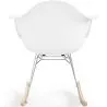 Sedia a Dondolo - Design Scandinavo - Gambe in Legno e Metallo - Nordika image 7